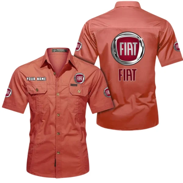 Retrova Cars Exclusive Logo Short Sleeved Shirt, Gift For Retrova Cars Enthusiasts CAR444 - Red