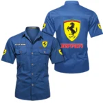 High-Performance Coupe Exclusive Logo Short Sleeved Shirt, Gift For High-Performance Coupe Lovers CAR444 - Cowboy Blue