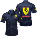 Luxury Speedster Exclusive Logo Short Sleeved Shirt, Gift For Luxury Speedster Lovers CAR444 - Dark Blue