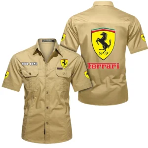 Performance GT Exclusive Logo Short Sleeved Shirt, Gift For Performance GT Lovers CAR444 - Khaki
