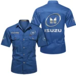 Heavy-Duty Ride Exclusive Logo Short Sleeved Shirt, Gift For Heavy-Duty Ride Lovers CAR444 - Cowboy Blue