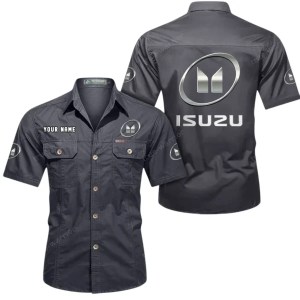 Sturdy Pickup Exclusive Logo Short Sleeved Shirt, Gift For Sturdy Pickup Lovers CAR444 - Gray