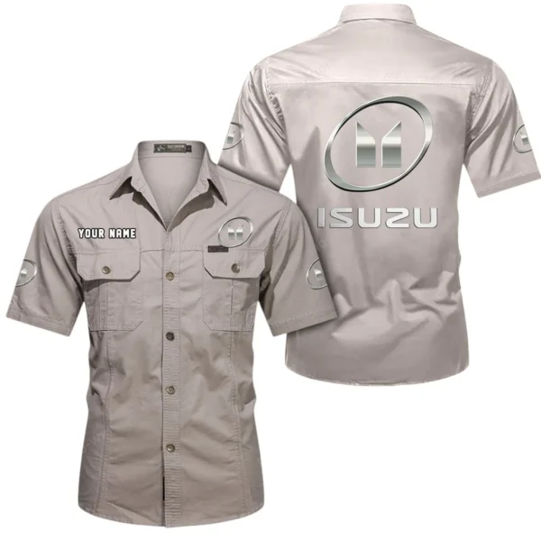 All-Terrain Truck Exclusive Logo Short Sleeved Shirt, Gift For All-Terrain Truck Lovers CAR444 - Beige