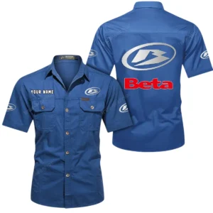 Trail Motorbike Exclusive Logo Short Sleeved Shirt, Gift For Trail Motorbike Enthusiasts CAR444 - Cowboy Blue