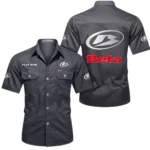 Dual-Sport Motorcycle Exclusive Logo Short Sleeved Shirt, Gift For Dual-Sport Motorcycle Enthusiasts CAR444 - Gray