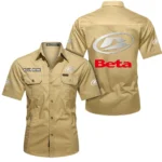 Dirt Bike Exclusive Logo Short Sleeved Shirt, Gift For Dirt Bike Enthusiasts CAR444 - Khaki
