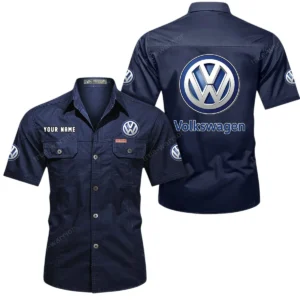 Urban Vehicle Exclusive Logo Short Sleeved Shirt, Gift For Urban Vehicle Lovers CAR444 - Dark Blue