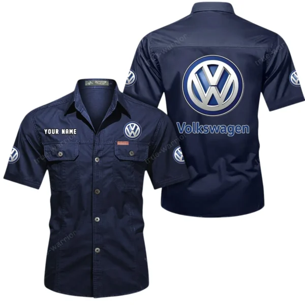 Urban Vehicle Exclusive Logo Short Sleeved Shirt, Gift For Urban Vehicle Lovers CAR444 - Dark Blue