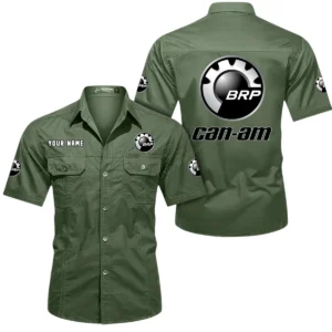 Sport ATV Exclusive Logo Short Sleeved Shirt, Gift For Sport ATV Enthusiasts CAR444 - Army Green