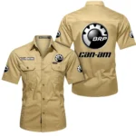 Fun Ride Machine Exclusive Logo Short Sleeved Shirt, Gift For Fun Ride Machine Enthusiasts CAR444 - Khaki