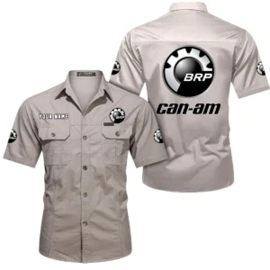 Outdoor Explorer Exclusive Logo Short Sleeved Shirt, Gift For Outdoor Explorer Enthusiasts CAR444 - Beige
