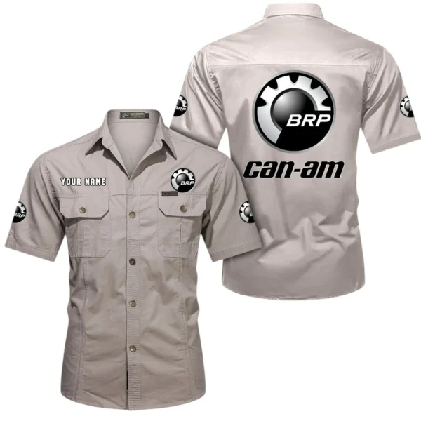 Outdoor Explorer Exclusive Logo Short Sleeved Shirt, Gift For Outdoor Explorer Enthusiasts CAR444 - Beige