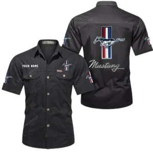 Retro Coupe Exclusive Logo Short Sleeved Shirt, Gift For Retro Coupe Lovers CAR444 - Black
