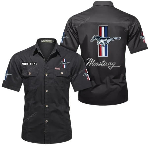 Retro Coupe Exclusive Logo Short Sleeved Shirt, Gift For Retro Coupe Lovers CAR444 - Black