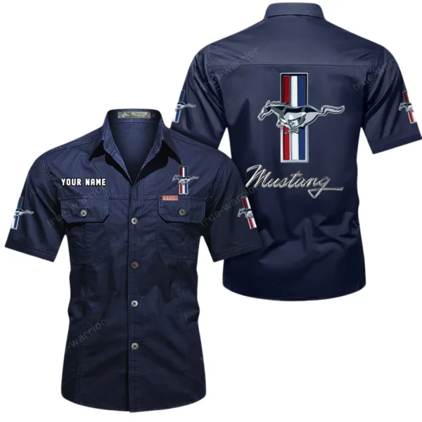 Street Racer Exclusive Logo Short Sleeved Shirt, Gift For Street Racer Lovers CAR444 - Dark Blue