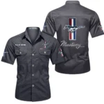 High-Horsepower Car Exclusive Logo Short Sleeved Shirt, Gift For High-Horsepower Car Enthusiasts CAR444 - Gray