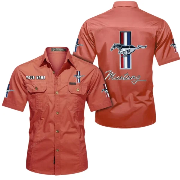 Fastback Coupe Exclusive Logo Short Sleeved Shirt, Gift For Fastback Coupe Enthusiasts CAR444 - Red