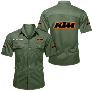 Trail Rider Bike Exclusive Logo Short Sleeved Shirt, Gift For Trail Rider Bike Enthusiasts CAR444 - Army Green