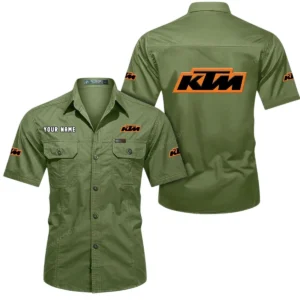 Motocross Motorcycle Exclusive Logo Short Sleeved Shirt, Gift For Motocross Motorcycle Lovers CAR444 - Fruit Green