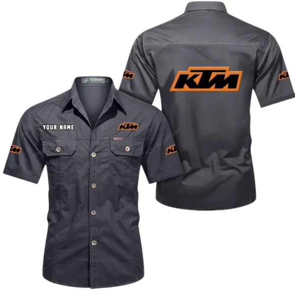 Enduro Bike Exclusive Logo Short Sleeved Shirt, Gift For Enduro Bike Lovers CAR444 - Gray
