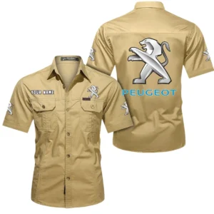 Dynamic Hatchback Exclusive Logo Short Sleeved Shirt, Gift For Dynamic Hatchback Enthusiasts CAR444 - Khaki