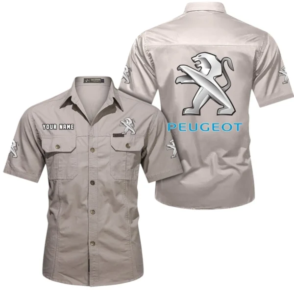 Family Cruiser Exclusive Logo Short Sleeved Shirt, Gift For Family Cruiser Enthusiasts CAR444 - Beige