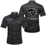 Retro Muscle Vehicle Exclusive Logo Short Sleeved Shirt, Gift For Retro Muscle Vehicle Lovers CAR444 - Black