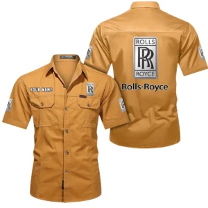 Exotic Auto Exclusive Logo Short Sleeved Shirt, Gift For Exotic Auto Lovers CAR444 - Turmeric