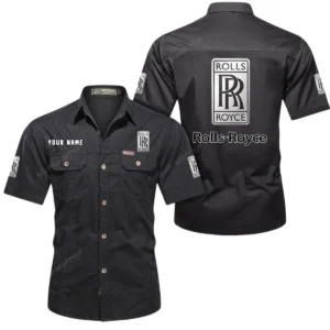 Luxury Performance Vehicle Exclusive Logo Short Sleeved Shirt, Gift For Luxury Performance Vehicle Enthusiasts CAR444 - Black