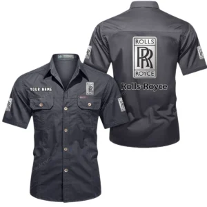 Prestige Auto Exclusive Logo Short Sleeved Shirt, Gift For Prestige Auto Enthusiasts CAR444 - Gray