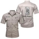 Luxury Sports Auto Exclusive Logo Short Sleeved Shirt, Gift For Luxury Sports Auto Enthusiasts CAR444 - Beige