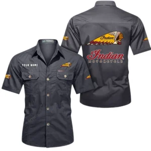 Touring Motorcycle Exclusive Logo Short Sleeved Shirt, Gift For Touring Motorcycle Enthusiasts CAR444 - Gray