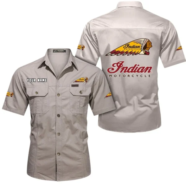 Road Bike Exclusive Logo Short Sleeved Shirt, Gift For Road Bike Enthusiasts CAR444 - Beige