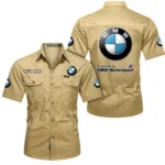 High-Speed Sports Car Exclusive Logo Short Sleeved Shirt, Gift For High-Speed Sports Car Lovers CAR444 - Khaki
