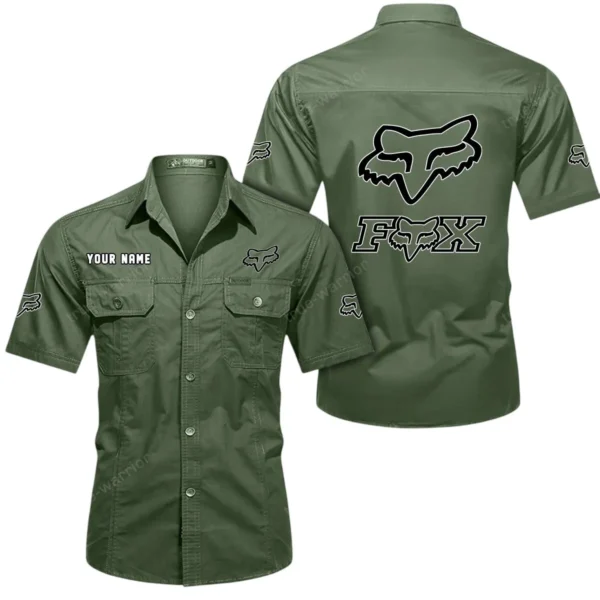 Moto Performance Wear  Exclusive Logo Short Sleeved Shirt, Gift For Moto Performance Wear  Enthusiasts CAR444 - Army Green