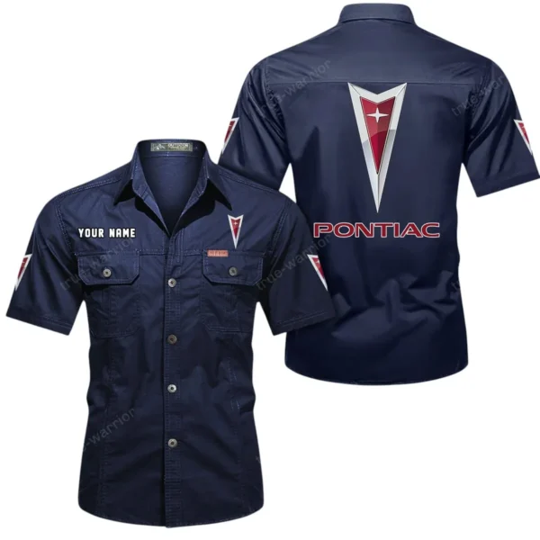 Iconic Road Car Exclusive Logo Short Sleeved Shirt, Gift For Iconic Road Car Lovers CAR444 - Dark Blue