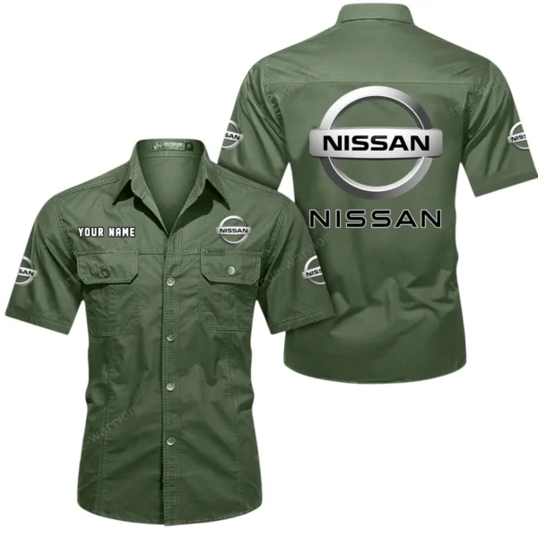 Urban Auto Exclusive Logo Short Sleeved Shirt, Gift For Urban Auto Enthusiasts CAR444 - Army Green