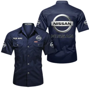 Family Sedan Exclusive Logo Short Sleeved Shirt, Gift For Family Sedan Enthusiasts CAR444 - Dark Blue