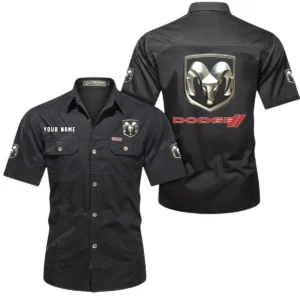 American Car Exclusive Logo Short Sleeved Shirt, Gift For American Car Lovers CAR444 - Black