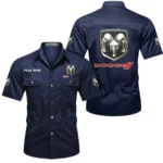 Classic Car Exclusive Logo Short Sleeved Shirt, Gift For Classic Car Lovers CAR444 - Dark Blue