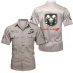 Drag Racing Vehicle Exclusive Logo Short Sleeved Shirt, Gift For Drag Racing Vehicle Enthusiasts CAR444 - Beige