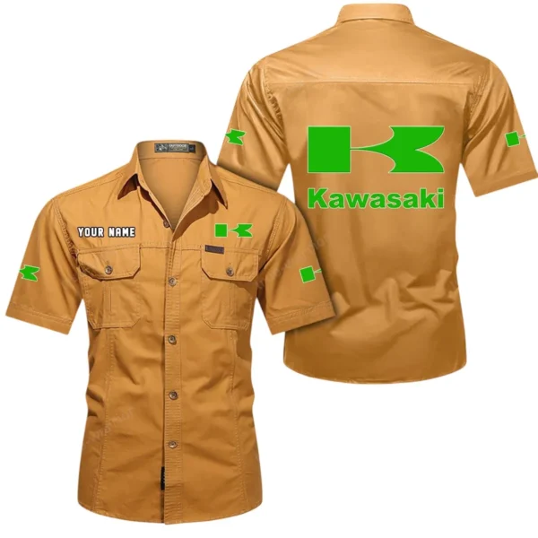 Ninja Bike  Exclusive Logo Short Sleeved Shirt, Gift For Ninja Bike  Lovers CAR444 - Turmeric