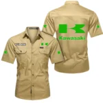 Rider’s Choice Bike  Exclusive Logo Short Sleeved Shirt, Gift For Rider’s Choice Bike  Lovers CAR444 - Khaki