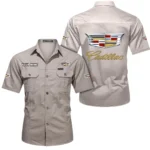 Elegant Touring Car Exclusive Logo Short Sleeved Shirt, Gift For Elegant Touring Car Enthusiasts CAR444 - Beige