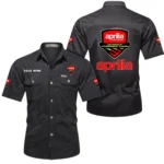 Italian Motorcycle Exclusive Logo Short Sleeved Shirt, Gift For Italian Motorcycle Enthusiasts CAR444 - Black