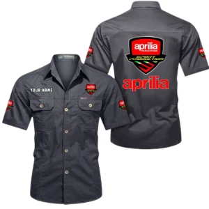 Track Motorcycle Exclusive Logo Short Sleeved Shirt, Gift For Track Motorcycle Enthusiasts CAR444 - Gray