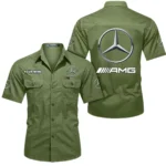 Classic British Car Exclusive Logo Short Sleeved Shirt, Gift For Classic British Car Enthusiasts CAR444 - Fruit Green