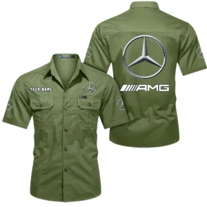 Classic British Car Exclusive Logo Short Sleeved Shirt, Gift For Classic British Car Enthusiasts CAR444 - Fruit Green