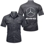 Vintage Sports Auto Exclusive Logo Short Sleeved Shirt, Gift For Vintage Sports Auto Enthusiasts CAR444 - Gray