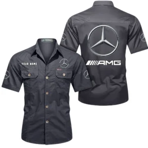 Vintage Sports Auto Exclusive Logo Short Sleeved Shirt, Gift For Vintage Sports Auto Enthusiasts CAR444 - Gray